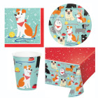 Coordinato Tavola Festa Cane cagnolino - piatti, bicchieri, tovaglioli Tovaglia