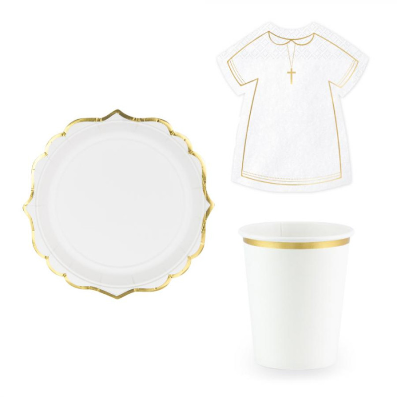 Coordinato tavola PRIMA COMUNIONE Bimba feste bambina piatti bicchieri tovaglioli