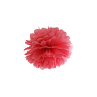 Decorazione in carta POMPOM per feste, party ecc. - ROSSO Ø35cm