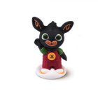 Decorazione in zucchero BING 3D - coniglietto nero per torta e dolci 7 cm circa