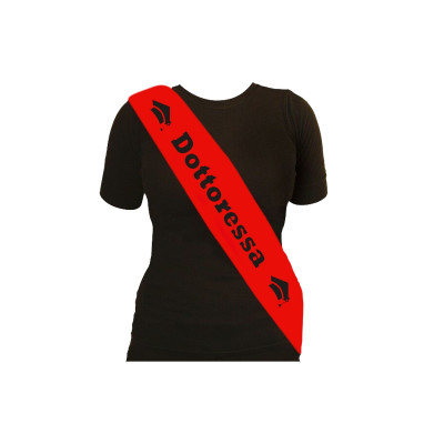 Fascia DOTTORESSA - per la festa di laurea