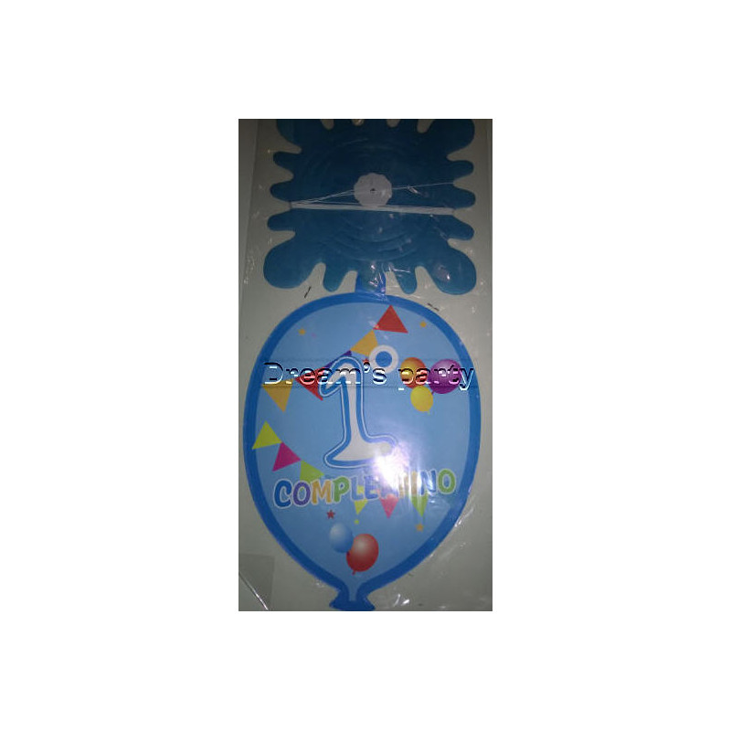 FESTONE 1° COMPLEANNO CELESTE