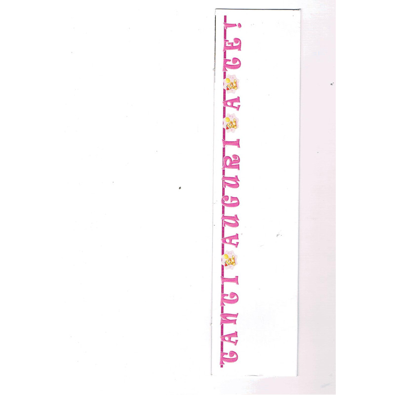 FESTONE TANTI AUGURI A TE ORSETTO ROSA 3,16MT