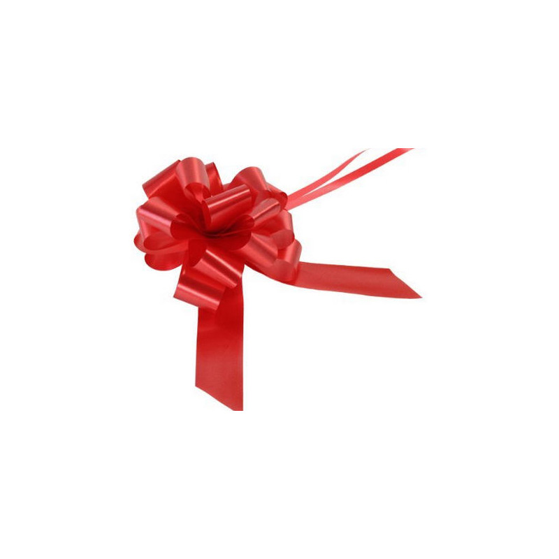 FIOCCO COCCARDA ROSSA CON TIRANTE PULL BOWS