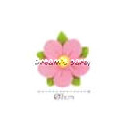 FIORELLINI PASTIGLIAGGIO ROSA  2CM