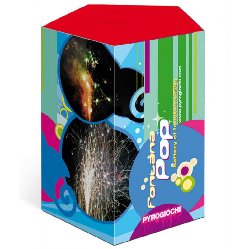 Fontana capodanno FONTANA POP - scintille multicolor