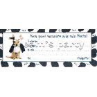 INVITO CANE TRAVESTITO MUCCA PZ 12 CM 18X7