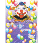 INVITO PAGLIACCIO CON BUSTA PZ 3 CM 15X11