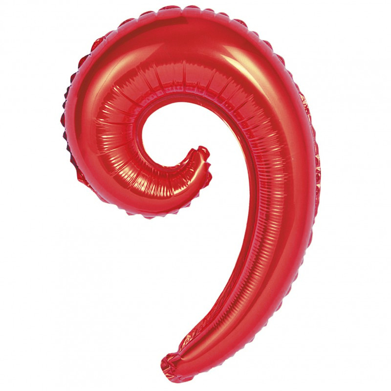 KURLY WEVE RED - in mylar 43x26,5cm - 1 pezzo