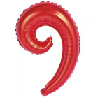 KURLY WEVE RED - in mylar 43x26,5cm - 1 pezzo