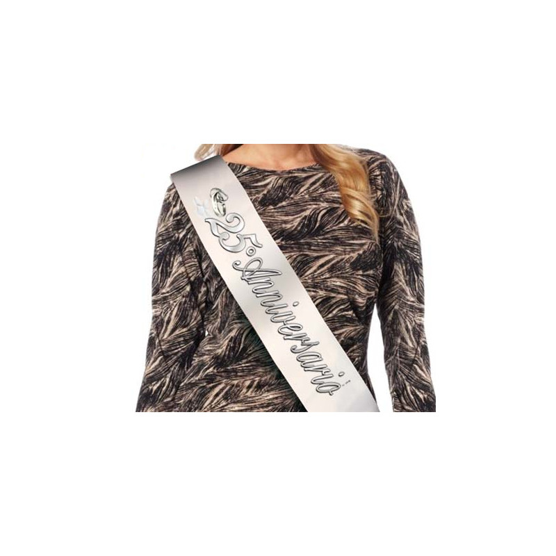 La FASCIA del 25° ANNIVERSARIO di matrimonio - idea gadget scherzo