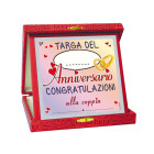 La TARGA per anniversario di matrimonio - idea gaget scherzo