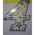 NUMERO FANTASIA "4" CM 20