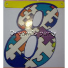 NUMERO FANTASIA "8" CM 20