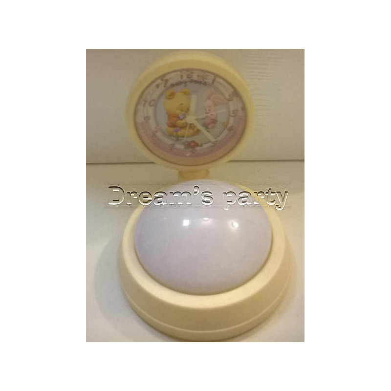 OROLOGIO CON LAMPADA NOTTURNA WINNIE ROSA