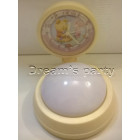 OROLOGIO CON LAMPADA NOTTURNA WINNIE ROSA