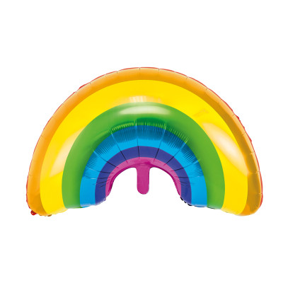 PALLONCINO Arcobaleno Rainbow Festa Tema Unicorno - per aria o elio 73x45cm
