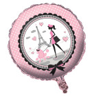 Pallone fashion PARIS - palloncino in foil Mylar gonfiabile ad aria o elio Ø45cm
