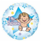PALLONE IL MIO BATTESIMO CELESTE MYLAR  46CM