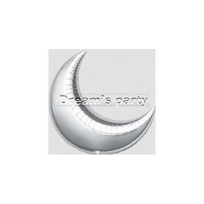 Pallone PALLONCINO in foil Mylar LUNA BLU 91 CM- addobbo - FORNITO SGONFIO