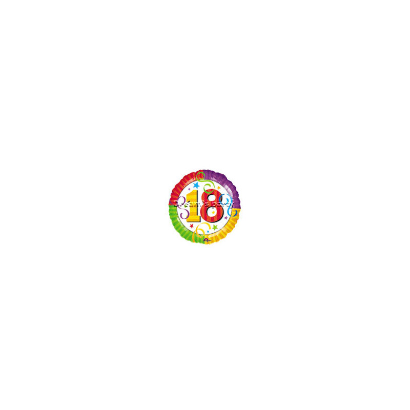 PALLONE MYLAR 18" 18° COMPLEANNO