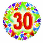 PALLONE MYLAR 30 ANNI STARDUS