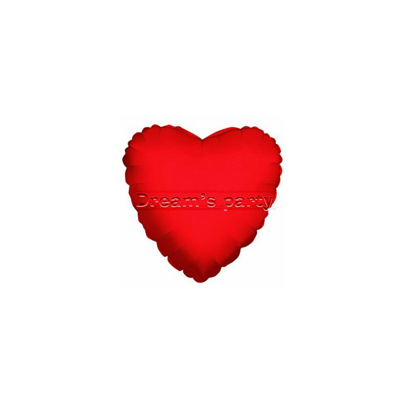 PALLONE MYLAR CUORE ROSSO 45CM