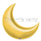 PALLONE MYLAR FORMA DI LUNA ORO 35"