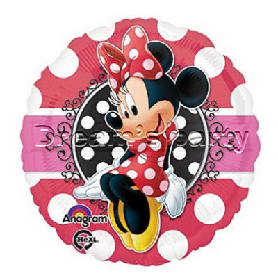 Pallone mylar Minnie Portrait - 43 cm - gonfiabile ad elio o ad aria