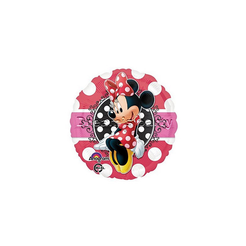 Pallone mylar Minnie Portrait - 43 cm - gonfiabile ad elio o ad aria