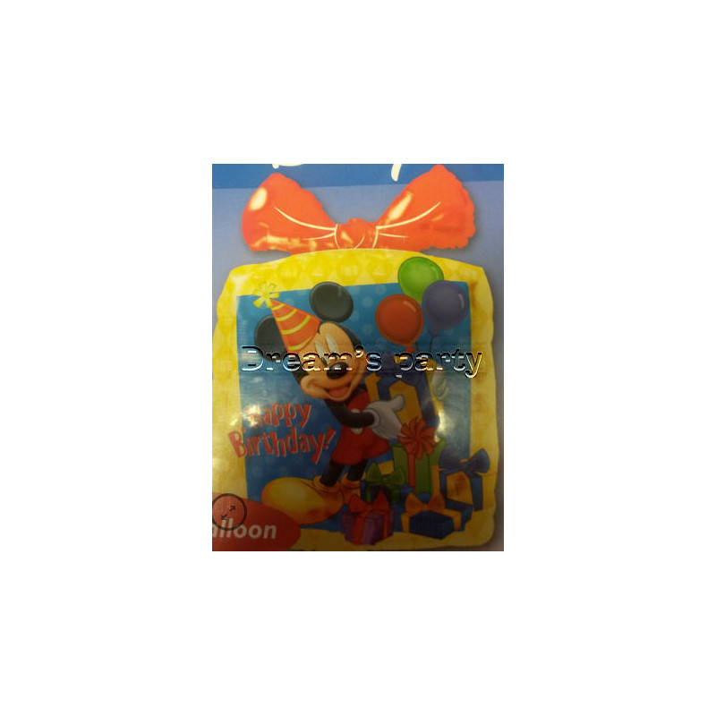 PALLONE MYLAR TOPOLINO PACCO REGALO