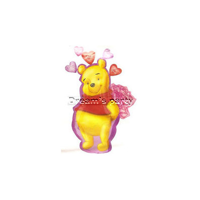 PALLONE MYLAR WINNIE CON ROSE
