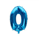 Pallone numero 0 Zero - BLU in MYLAR foil - PALLONCINO numerale 41cm
