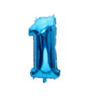 Pallone numero 1 Uno BLU in MYLAR foil - PALLONCINO numerale 41cm