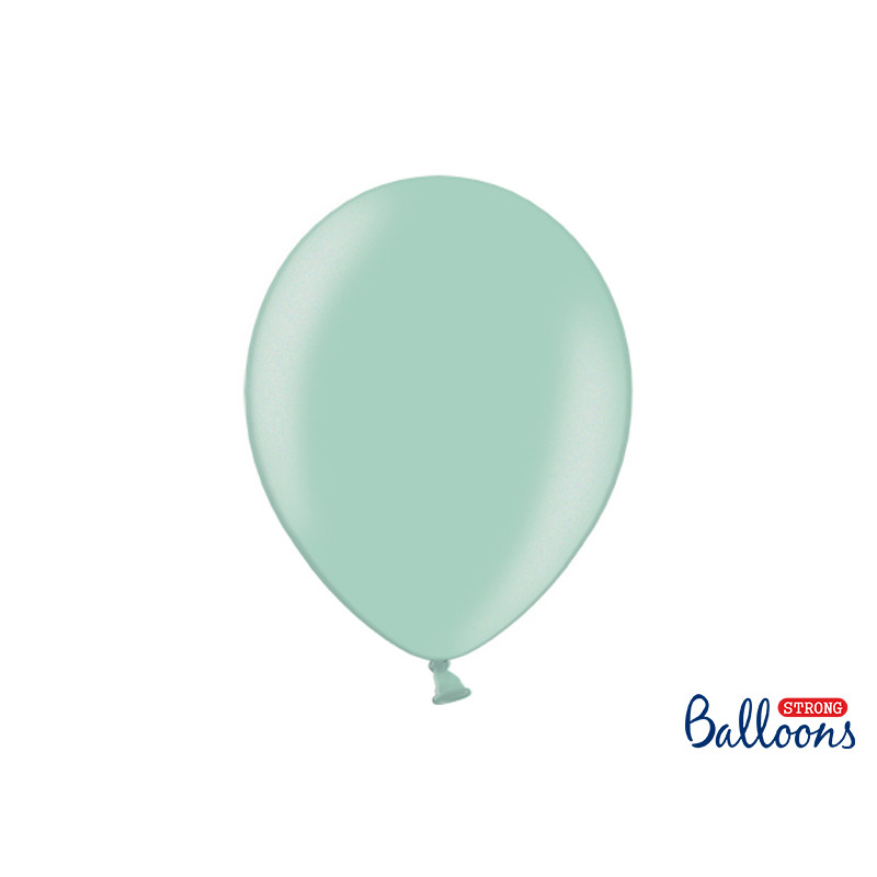 Pallone palloncini palloncino palloni 12" Acqua Marina Metalizzato - 100 pz - Ø30cm