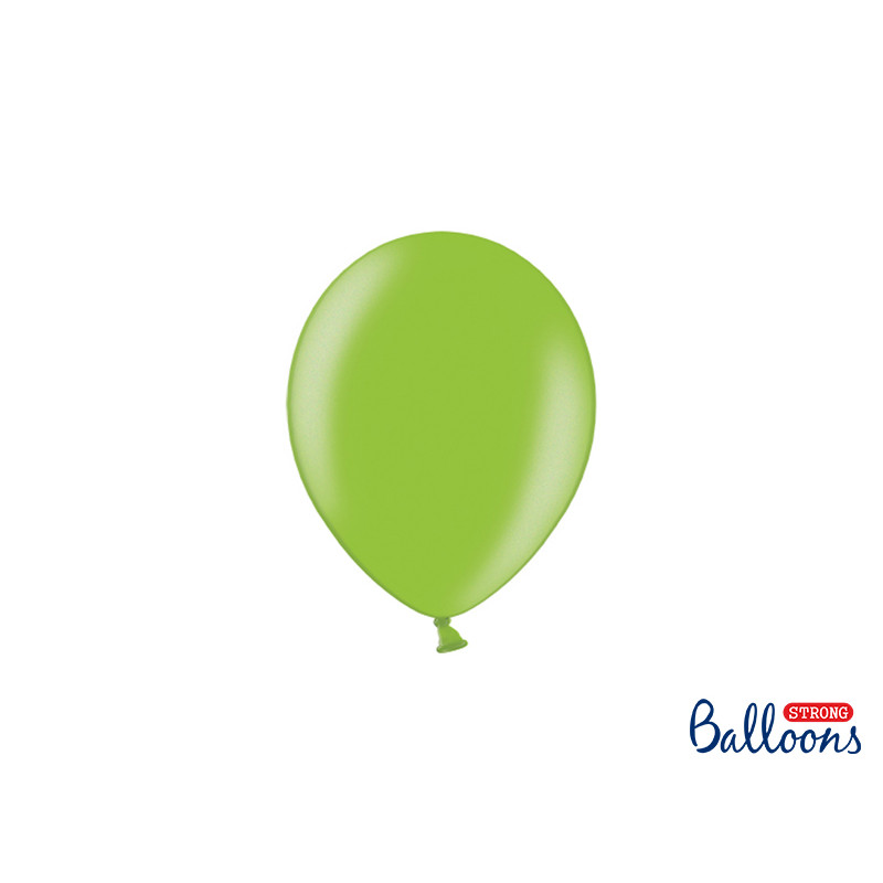 Pallone palloncini palloncino palloni 5 in(pollici) Verde metallizzato -100 PZ-Ø12cm