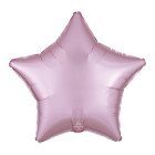 Pallone PALLONCINO a forma di STELLA ROSA satinato in foil MYLAR 48 cm