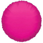 Pallone PALLONCINO a forma TONDO FUCSIA METAL in foil MYLAR 18"