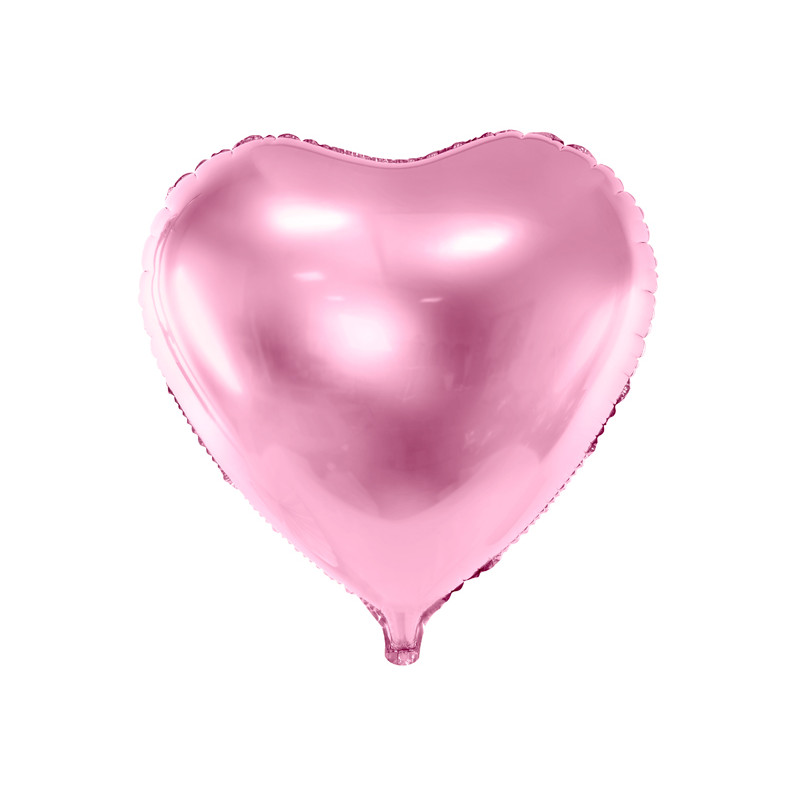 Pallone PALLONCINO CUORE ROSA Baby in foil Mylar - gonfiabile ad aria o elio 45CM