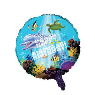 PALLONE palloncino in Mylar - Festa OCEANO pesci - gonfiabile ad elio o aria