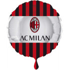 Pallone Palloncino in Mylar MILAN Rosso Nero - 43 cm