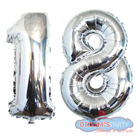 Pallone da compleanno numero 3 Gigante d'argento 163cm - Sparklers Club