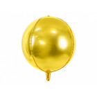 Pallone PALLONCINO SFERA ORO in foil Mylar - gonfiabile ad aria o elio 40CM