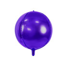 Pallone PALLONCINO SFERA VIOLA in foil Mylar - gonfiabile ad aria o elio 40CM