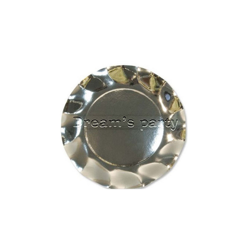 PIATTO DIAMETRO 27 ARGENTO LUCIDO PZ 10