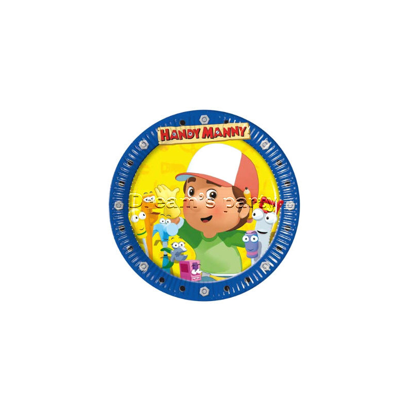 PIATTO HANDY MANNY D. 19,5CM PZ 10