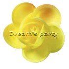 ROSA NUMERO 3 GIALLO 5,5 CM