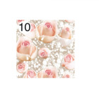 Rotolo Carta da confezione REGALO BOCCI di ROSE matrimonio - 2 Fogli da 70x100cm