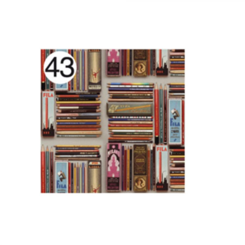 Rotolo Carta da confezione REGALO MATITE compleanno - 2 Fogli da 70x100cm