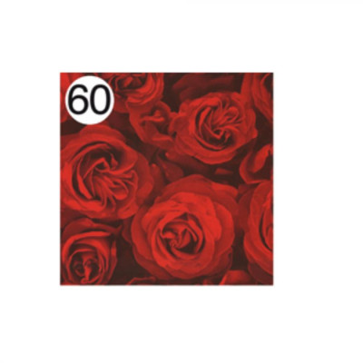 Rotolo Carta da confezione REGALO ROSE ROSSE amore - 2 Fogli da 70x100cm